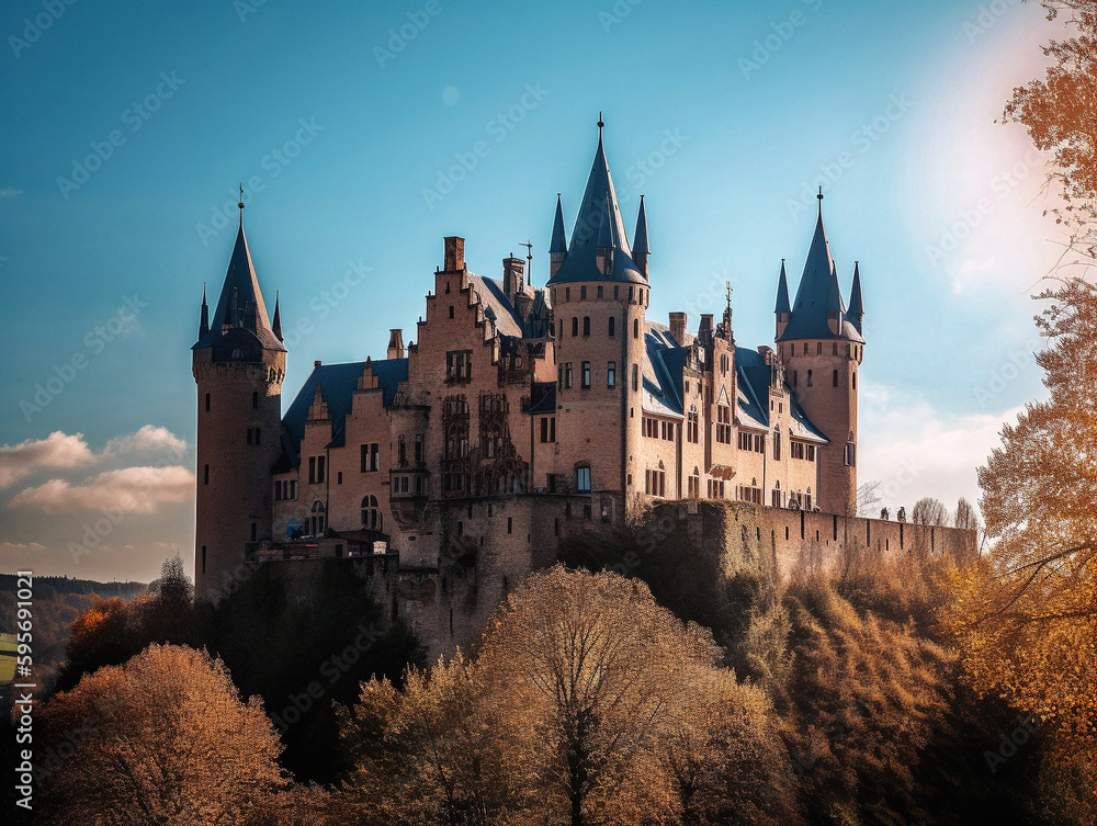A Romantic German Castle - generative ai