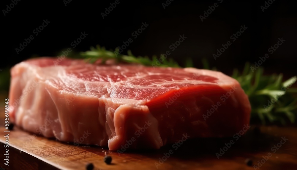 Fresh raw meat. Generative AI Fresh raw meat. Generative AI