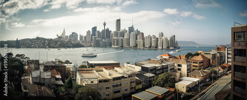 Sydney's Stunning Cityscape - generative ai