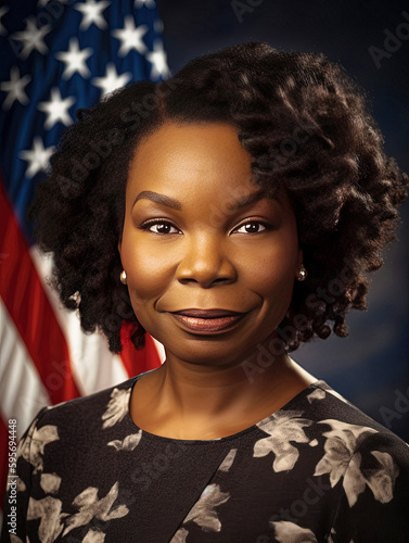 First black female president of USA - generative ai
