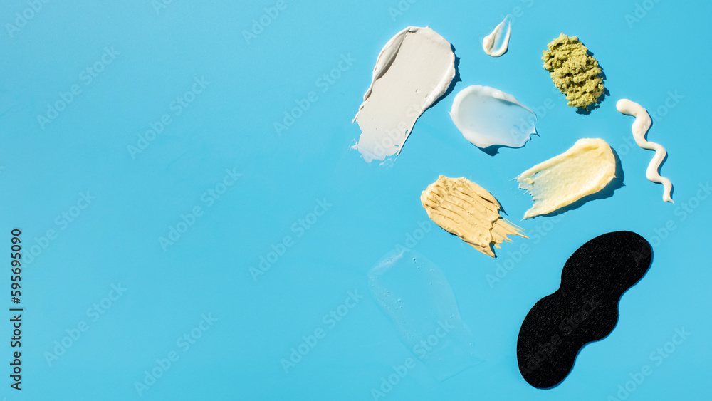 Samples And Textures Of Various Cosmetics For Skin And Hair Care samples-and-textures-of-various-cosmetics-for-skin-and-hair-care