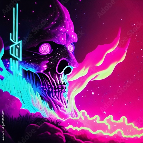 Cosmic Horror Neon Lighting Collection
Generative AI