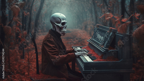 scary halloween zombie,Generative AI