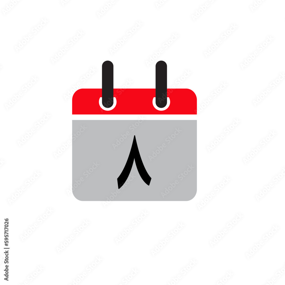 Month to date calendar icon vector logo design template Month to date calendar icon vector logo design template