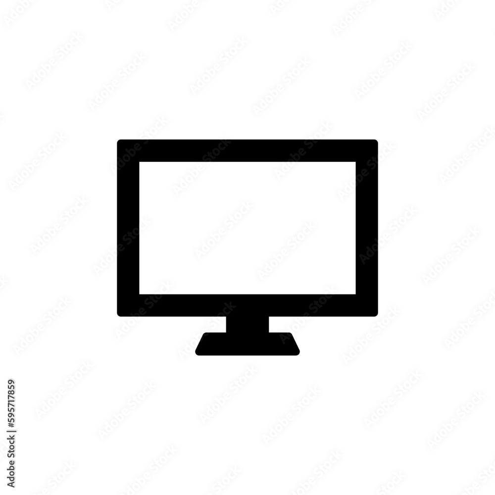 Computer icon vector. computer monitor icon. Computer icon vector. computer monitor icon.