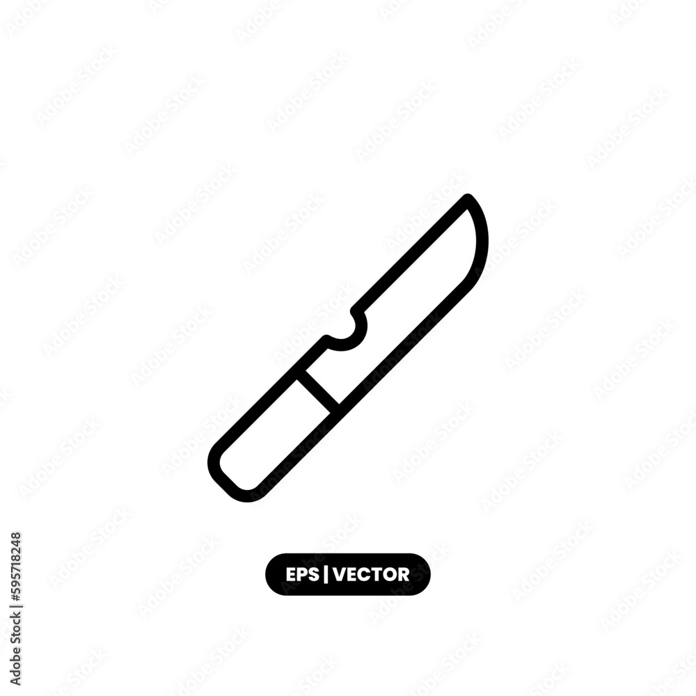 Knife icon vector illustration logo template for many purpose. Isolated on white background. Knife icon vector illustration logo template for many purpose. Isolated on white background.