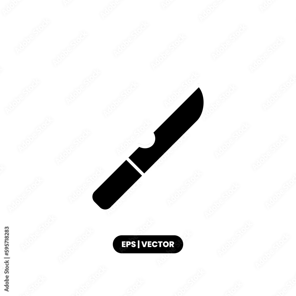 Knife icon vector illustration logo template for many purpose. Isolated on white background. Knife icon vector illustration logo template for many purpose. Isolated on white background.