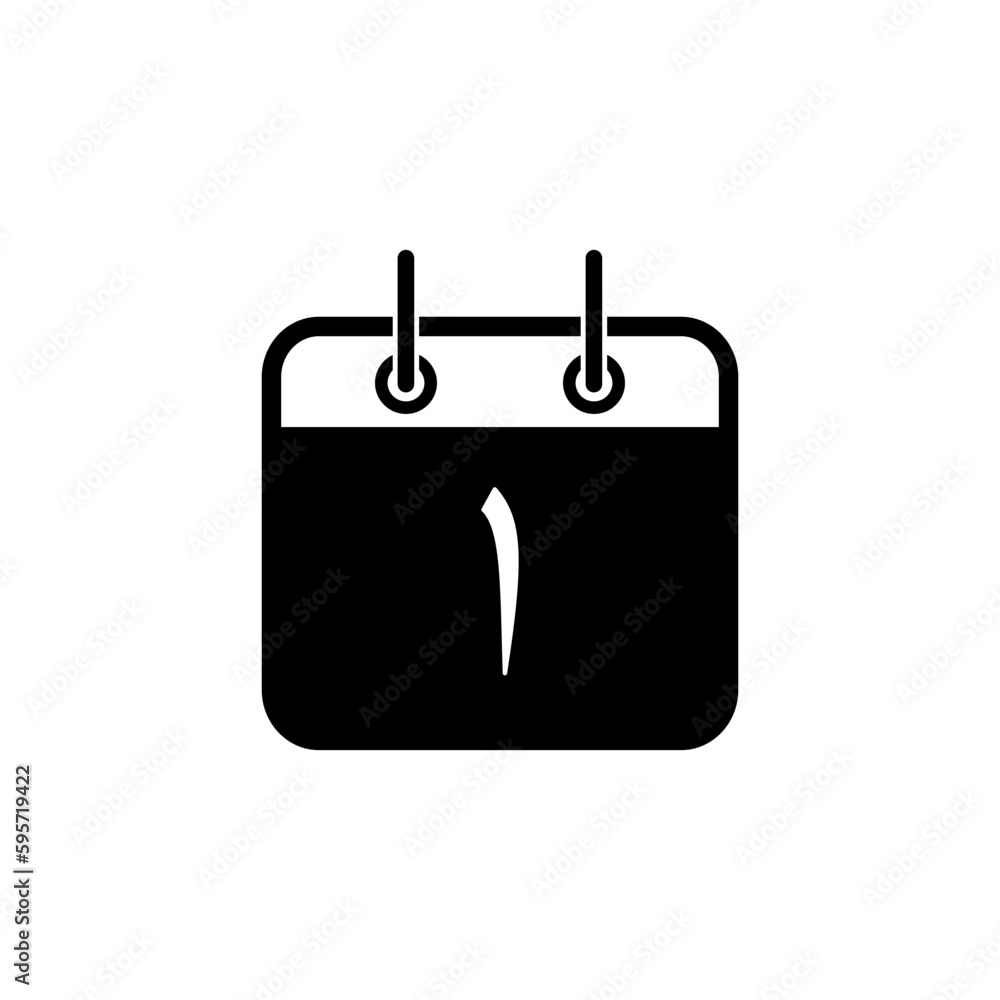 islamic Calendar date icon vector logo design template islamic Calendar date icon vector logo design template