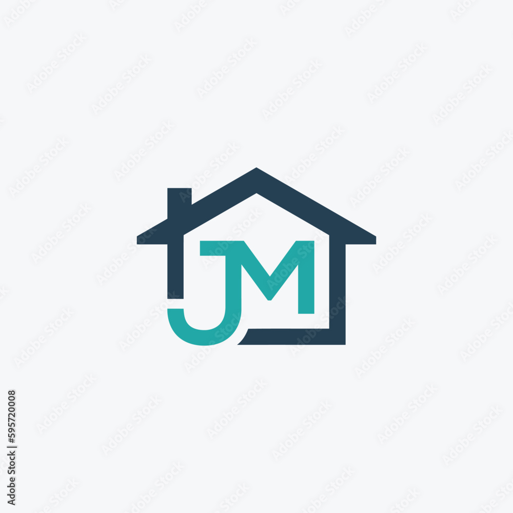 Obraz premium jm real estate logo design