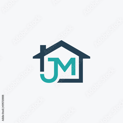 jm real estate logo design