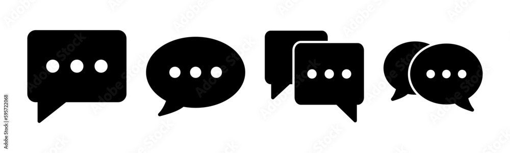 Chat icon vector illustration. speech bubble sign and symbol. comment icon. message Chat icon vector illustration. speech bubble sign and symbol. comment icon. message