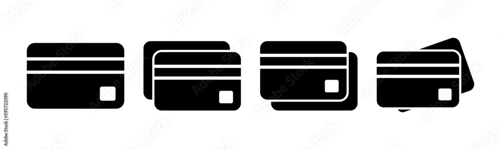 Credit card icon vector illustration. Credit card payment sign and symbol Credit card icon vector illustration. Credit card payment sign and symbol