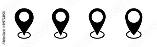 Address icon vector illustration. home location sign and symbol. pinpoint