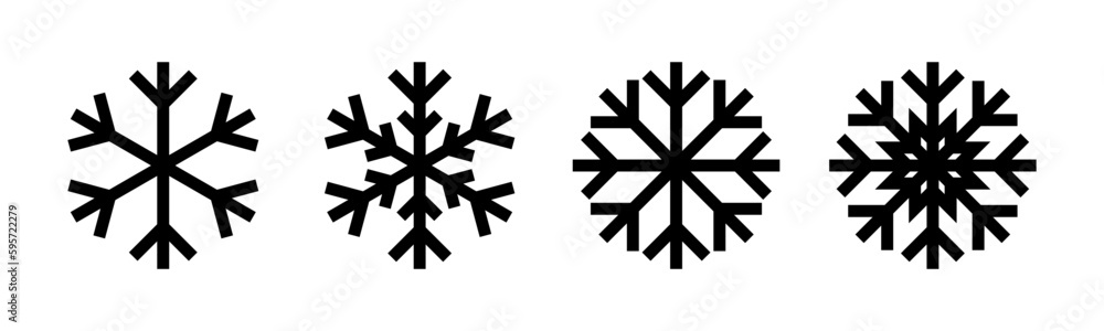 Snow icon vector illustration. snowflake sign and symbol Snow icon vector illustration. snowflake sign and symbol