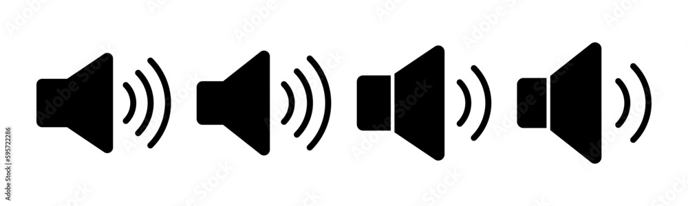 Speaker icon vector illustration. volume sign and symbol. loudspeaker icon. sound symbol Speaker icon vector illustration. volume sign and symbol. loudspeaker icon. sound symbol