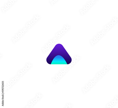 Letter A, AA Logo. A Letter Design Vector. 3D colorful A, AA letter logo.