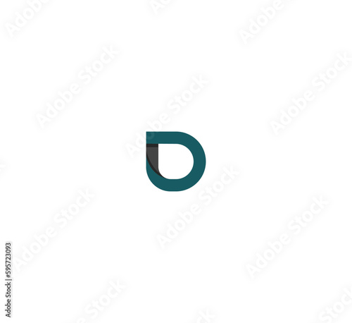 Letter D logo icon design template elements. 3D  D letter logo.