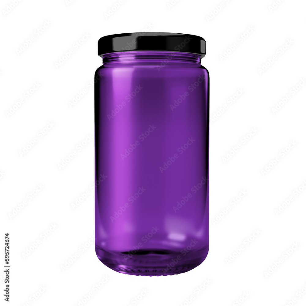 blueberry Jam jar mockup isolated transparent blueberry Jam jar mockup isolated transparent