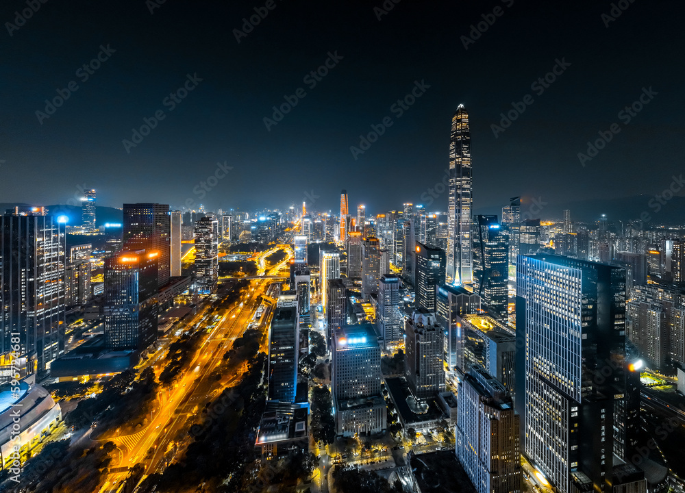 Obraz premium aerial photography of citiy