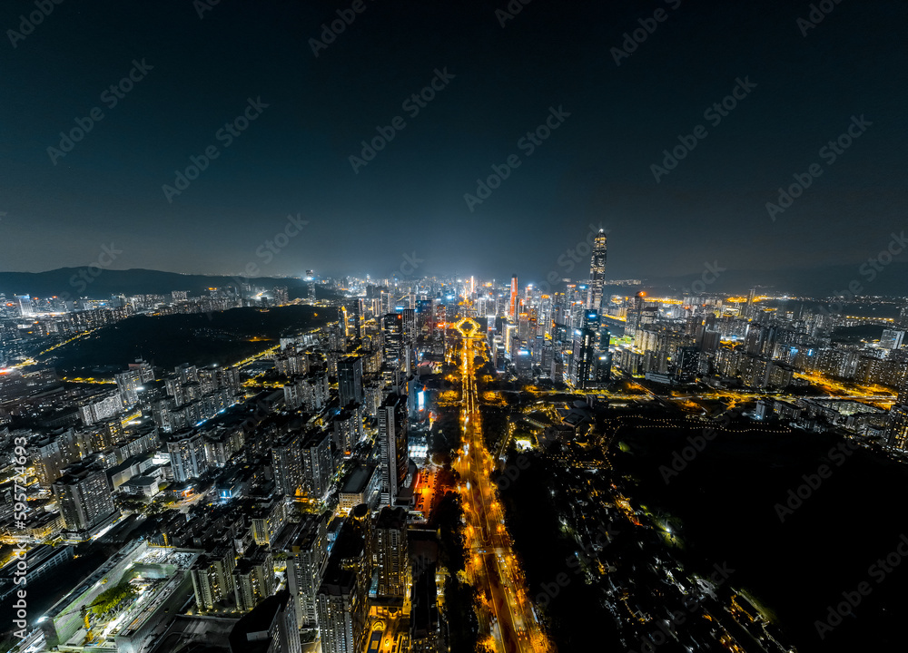 Obraz premium aerial photography of citiy