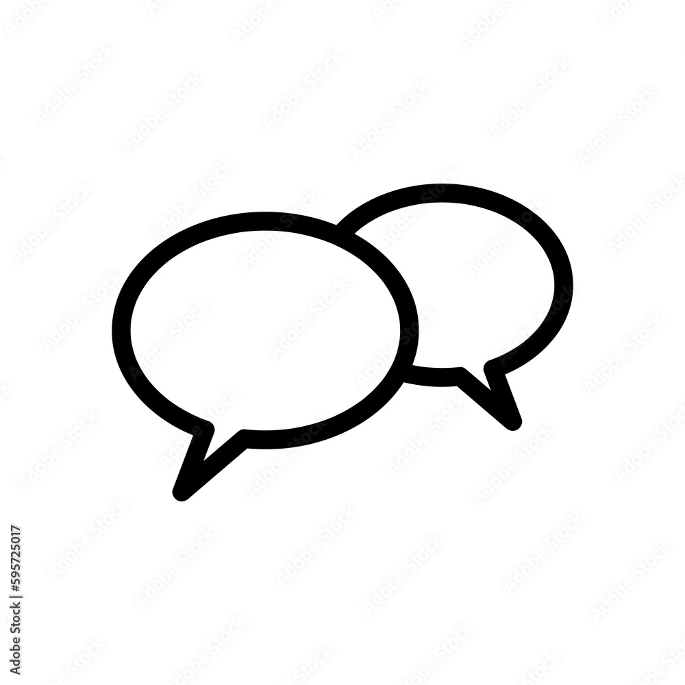 Speech bubble icon vector. Simple bubble sign for app and site. Speech bubble icon vector. Simple bubble sign for app and site.