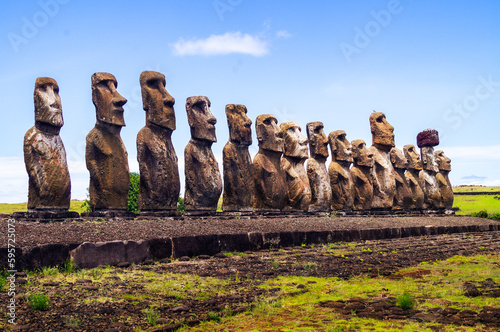 Moais from Eastern Island / Rapa Nui