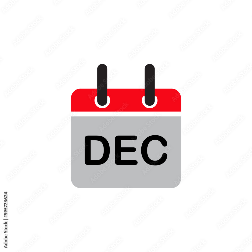Month name to date icon vector logo template Month name to date icon vector logo template