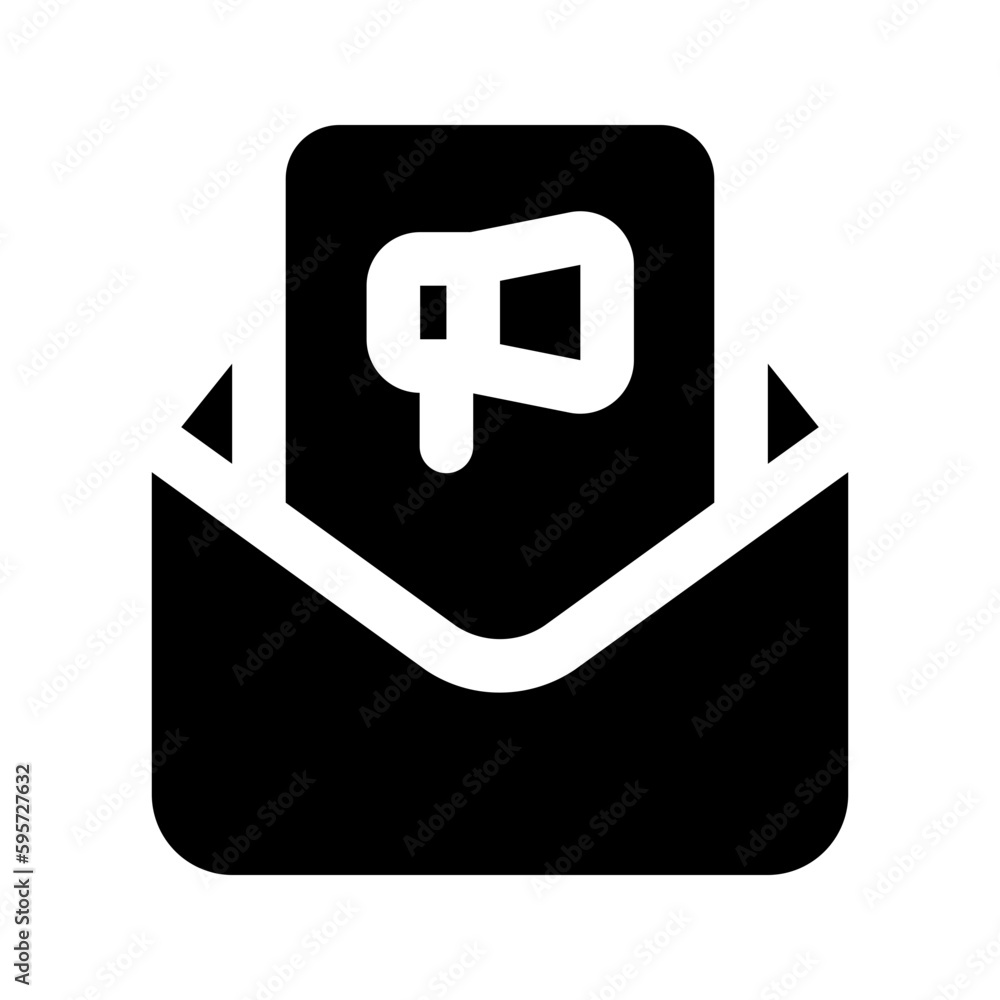 email marketing glyph icon email marketing glyph icon
