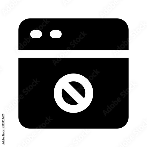 ad block glyph icon