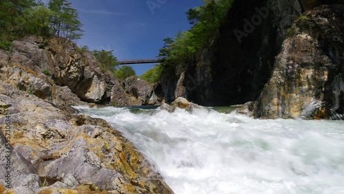 龍王峡と新緑（栃木県日光市）