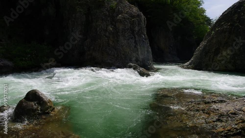 龍王峡と新緑（栃木県日光市）
