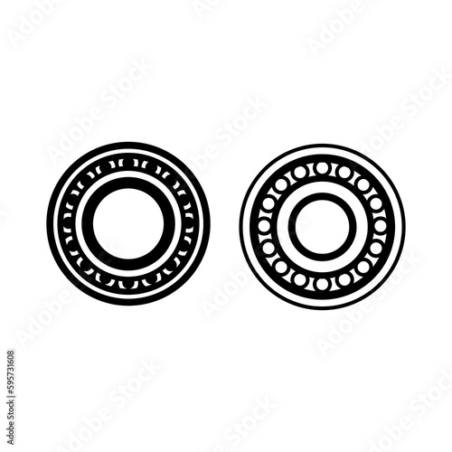 Ball bearings icon illustration on white background.eps