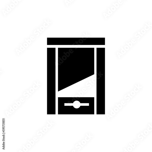 Guillotine vector icon illustration on white background..eps photo