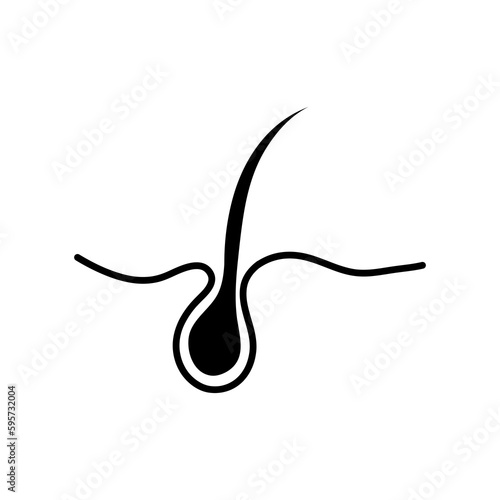Skin hair icon vector illustration on white background..eps