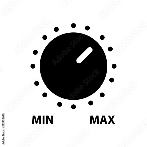Analog regulator icon vector illustration on white background..eps