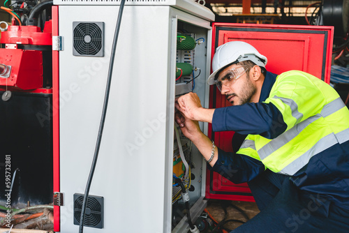 Technical engineer workers ...