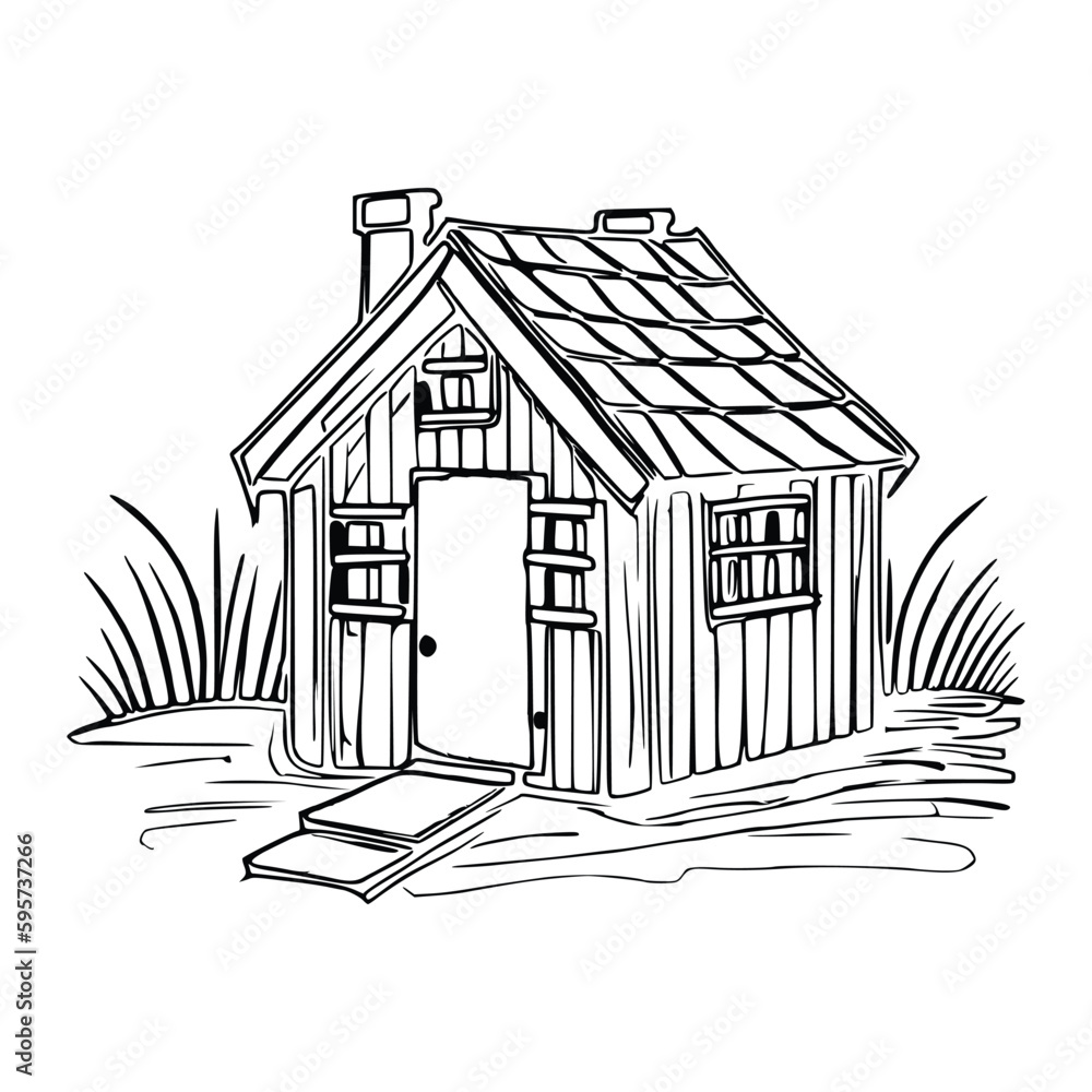 Vetor De Pet House Coloring Book Pet House Coloring Page Black And kindergarten-name-activities-preschool-color-theme-rainbow-crafts