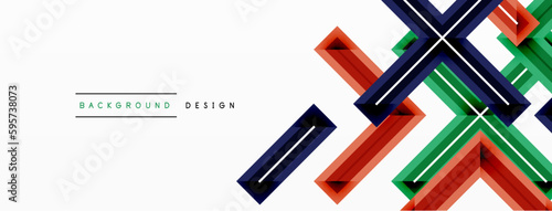 Minimal geometric background cross line. Design for wallpaper, banner, background, landing page, wall art, invitation, prints, posters