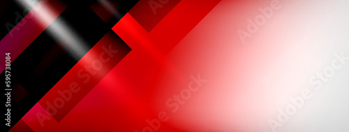 Light and shadow squares and lines abstract background