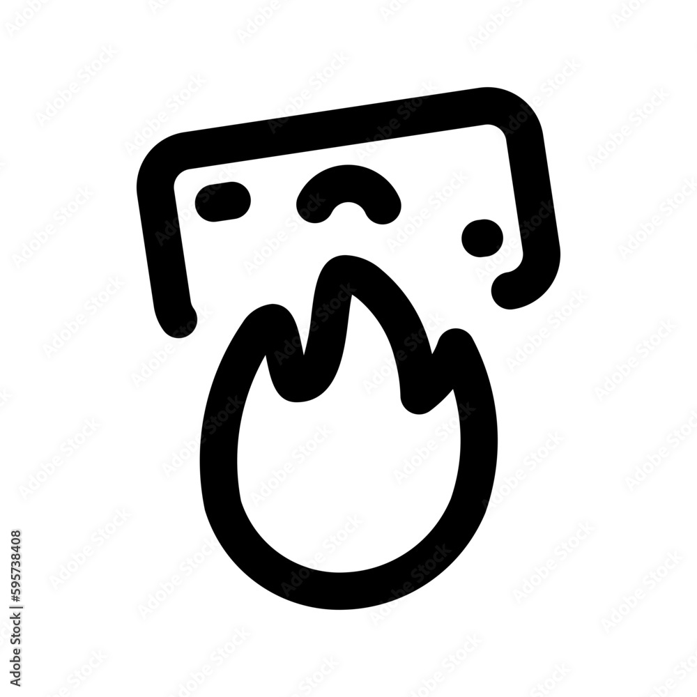 Fototapeta premium burning icon