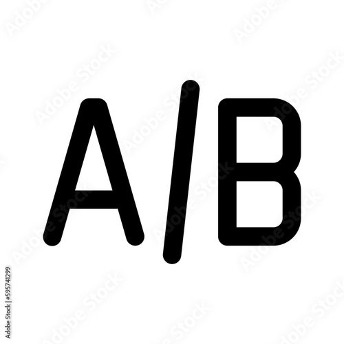 ab testing glyph icon