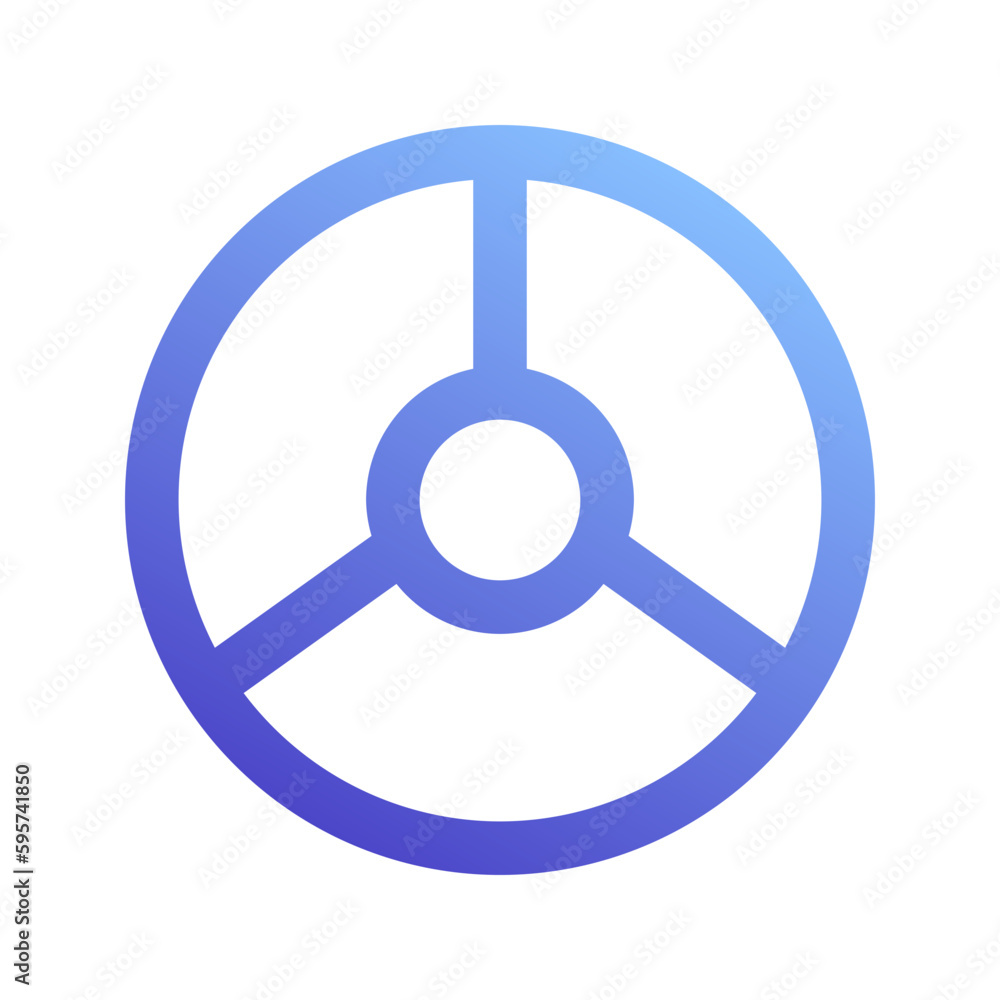 pie chart gradient icon