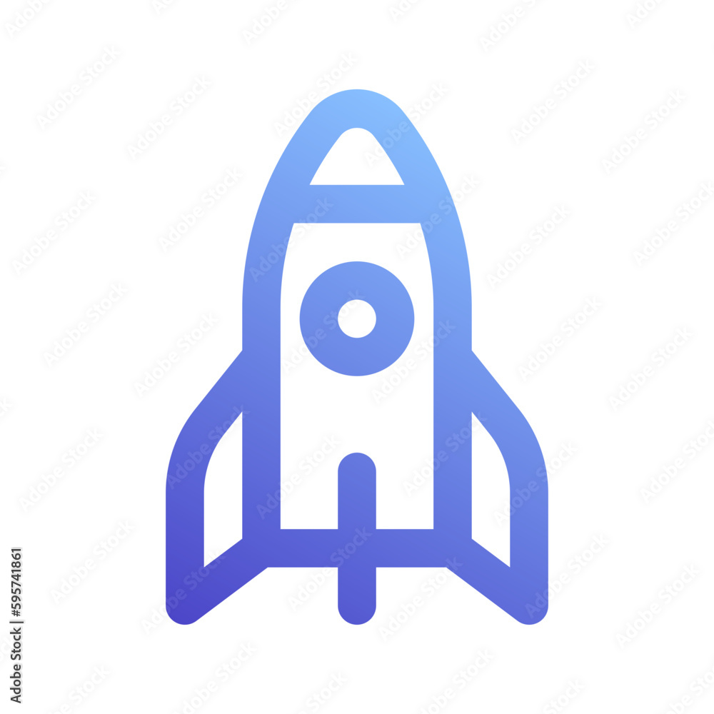 rocket gradient icon rocket gradient icon