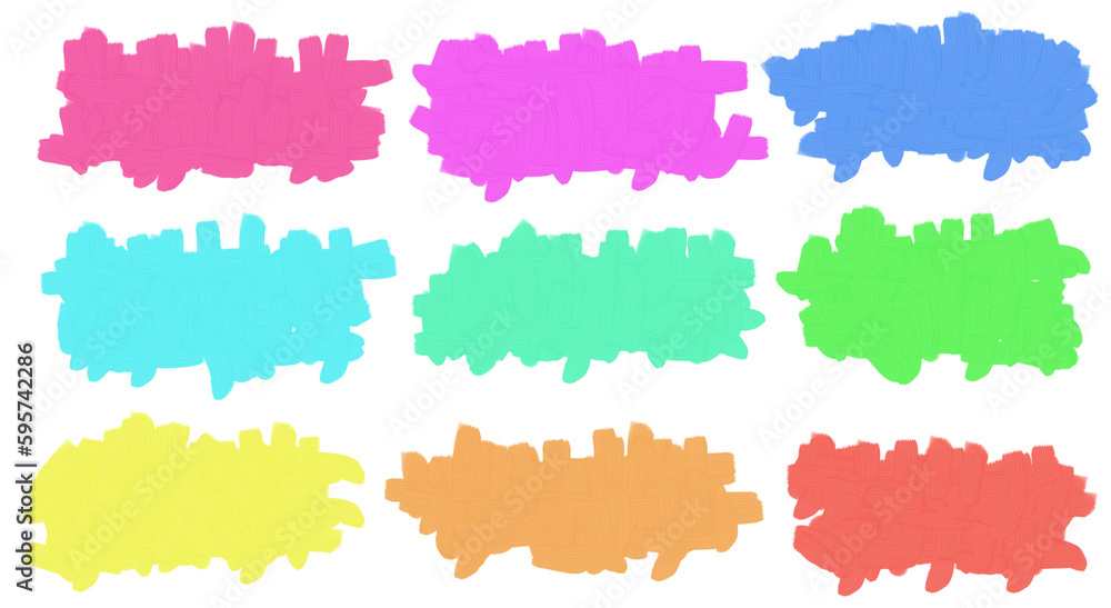 set watercolor splashes set watercolor splashes