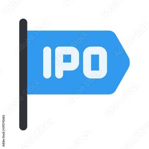 ipo flat icon