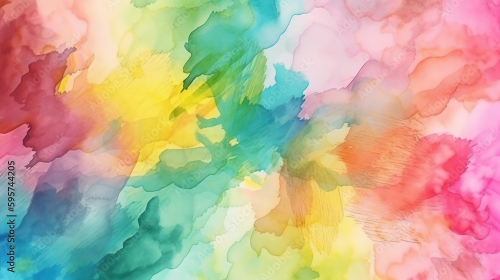 abstract watercolor hand painted background, generative ai