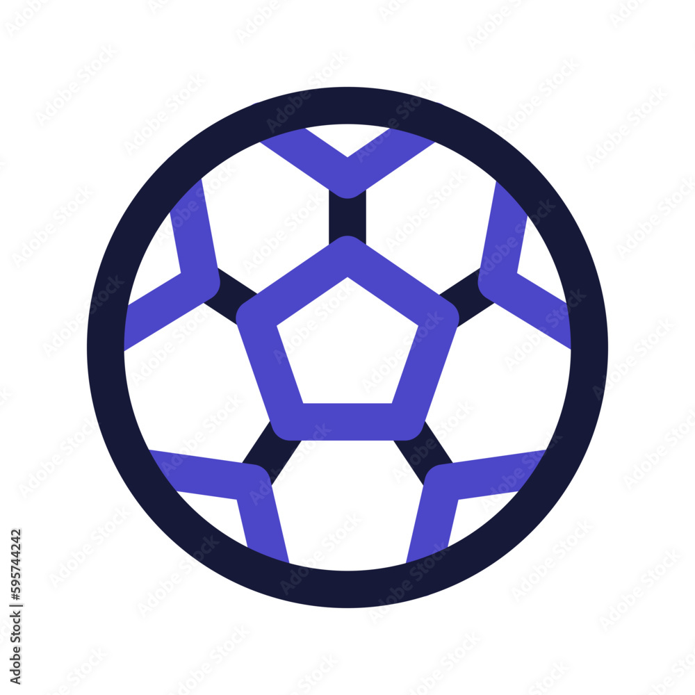 soccer ball line color icon soccer ball line color icon