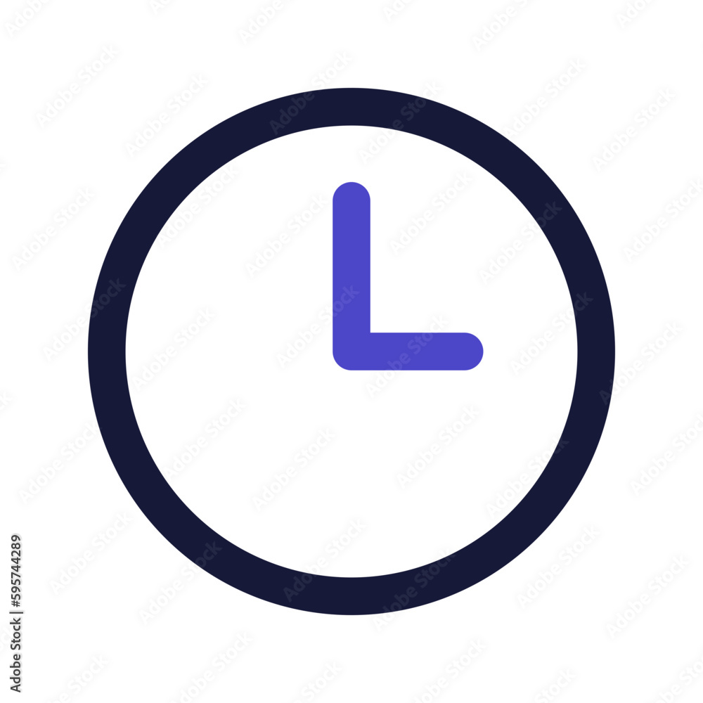 wall clock line color icon wall clock line color icon