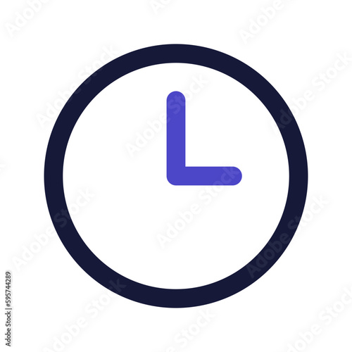 wall clock line color icon