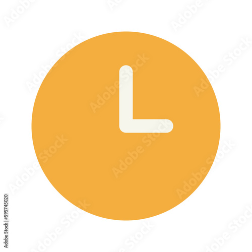 wall clock flat icon